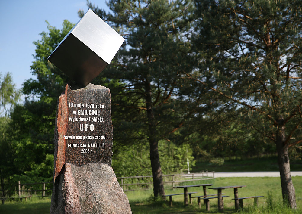 In 2005 a monument commemorating the alleged visit of aliens to Emilcin was put up, photo: Monkpress / East News